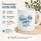 Mug Fête des Pères personnalisé avec prénoms