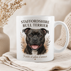 Mug en céramique Staffordshire bull terrier