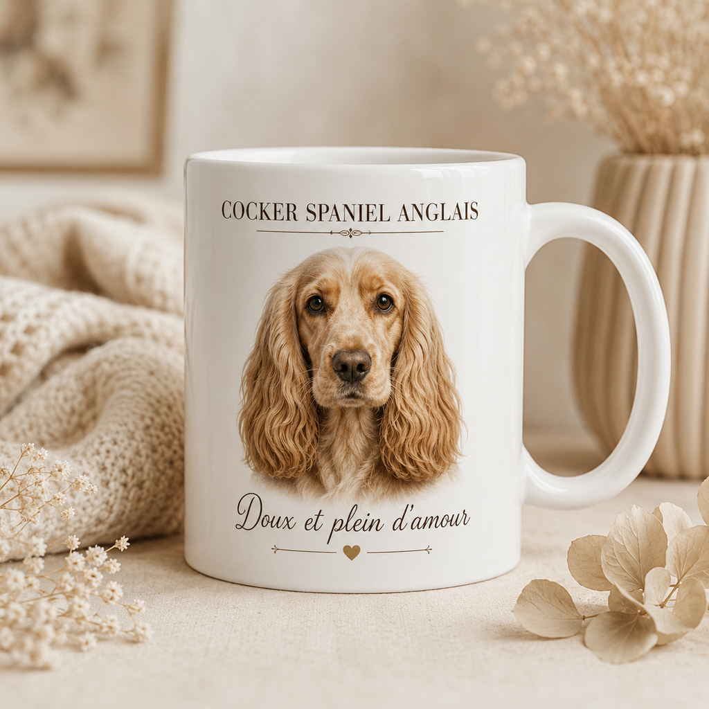 Mug en céramique Cocker spaniel anglais
