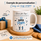 Mug Super Papa personnalisable – Cadeau Fête des Pères