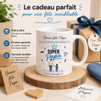 Mug Super Papa personnalisable – Cadeau Fête des Pères