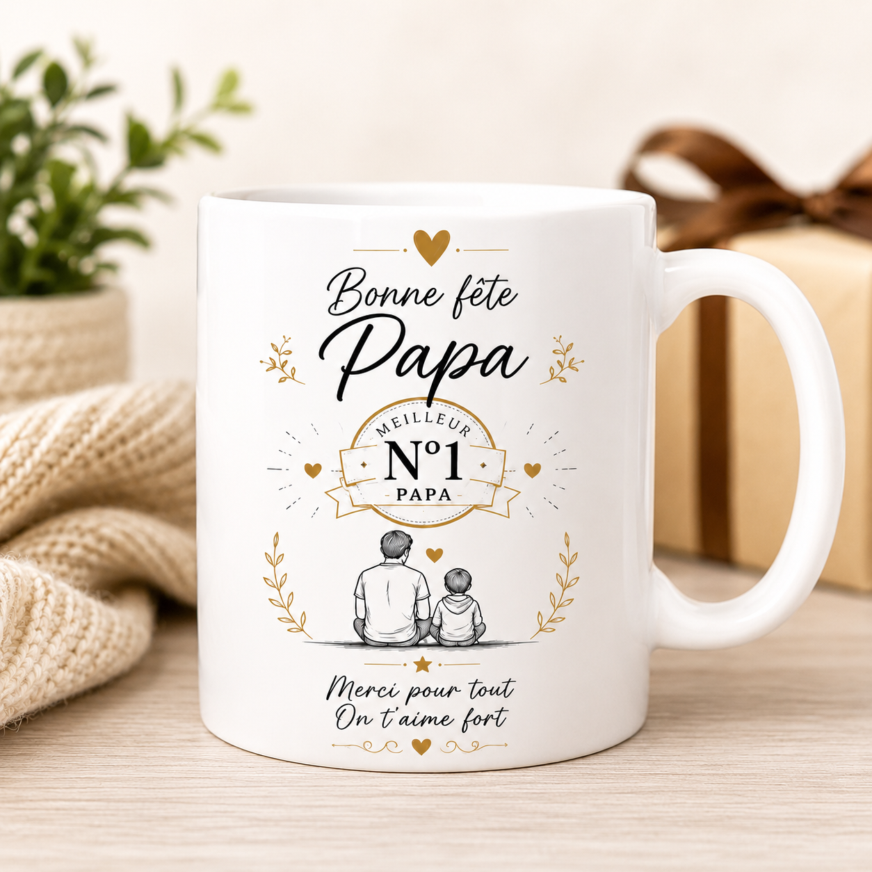 Mug Bonne Fête Papa – Meilleur Papa N°1