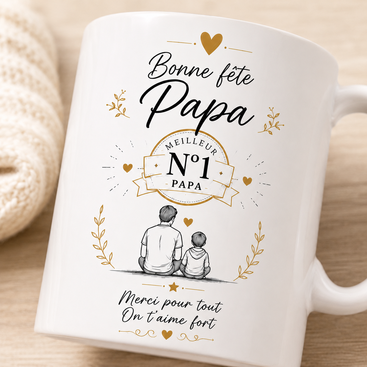 Mug Bonne Fête Papa – Meilleur Papa N°1