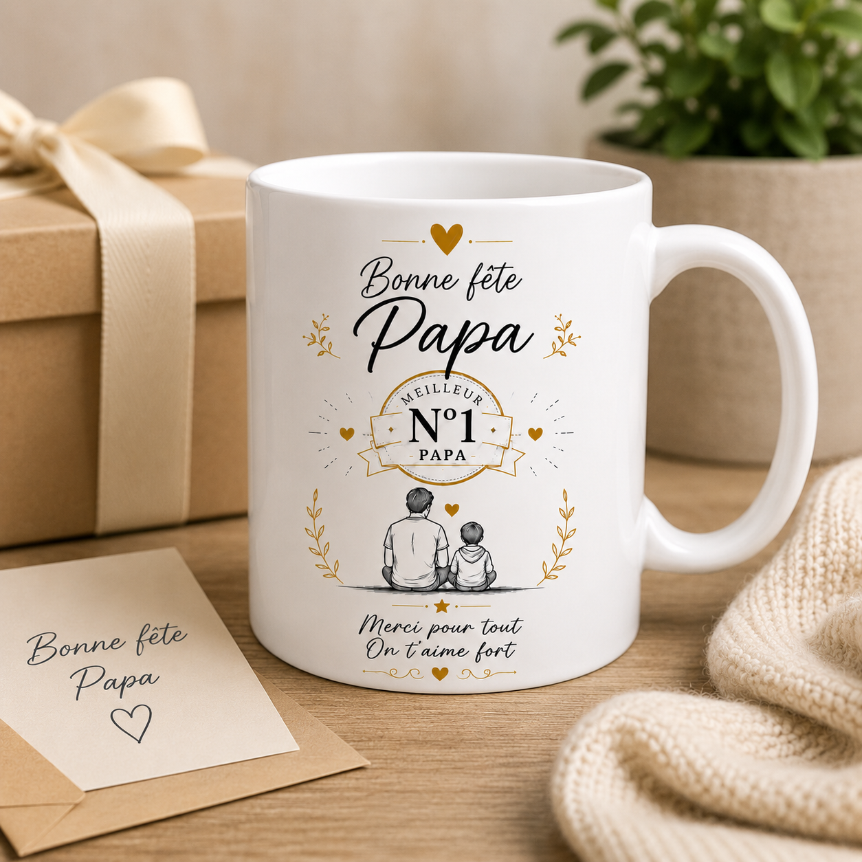 Mug Bonne Fête Papa – Meilleur Papa N°1