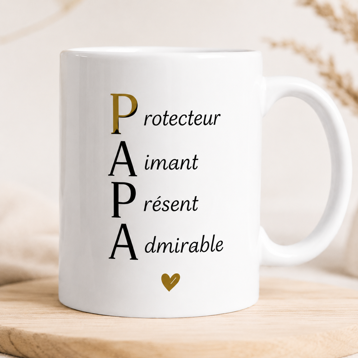 Mug Papa Protecteur Aimant Présent Admirable – Cadeau Fête des Pères