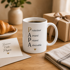 Mug Papa Protecteur Aimant Présent Admirable – Cadeau Fête des Pères
