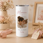 Tasse isotherme personnalisée avec photo et message pour cadeau original
