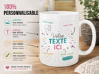Mug Personnalisé Photo Prénom Texte, Cadeau Fête des Mères, Tasse Photo Famille, Mug Céramique Maman Papa, Cadeau Anniversaire