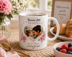 Mug blanc personnalisé photo prénom pour la Fête des Mères