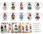 Mug Infirmière Personnalisé avec Prénom et Avatar