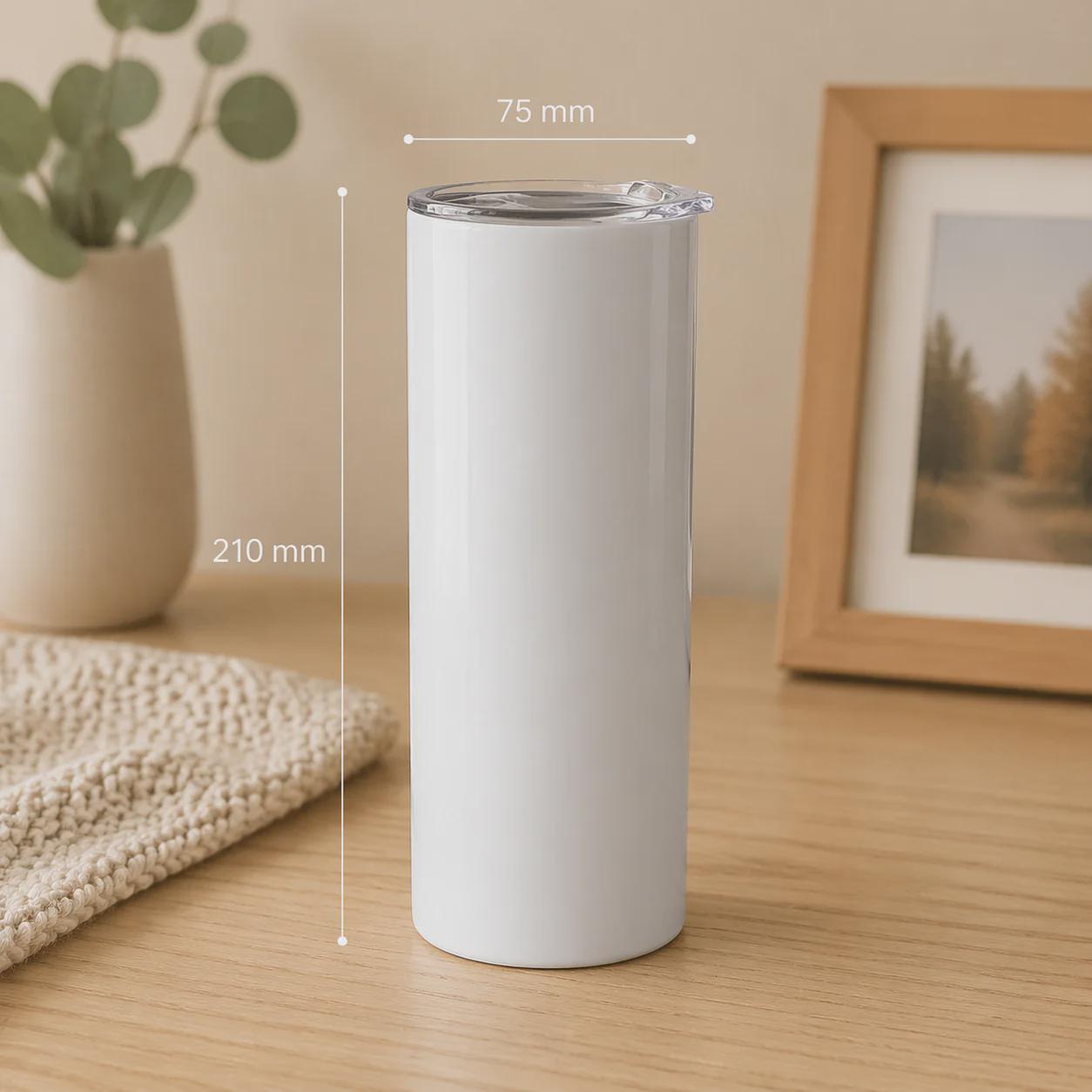 Tasse inox personnalisée 350 ml pour café, thé ou boisson froide