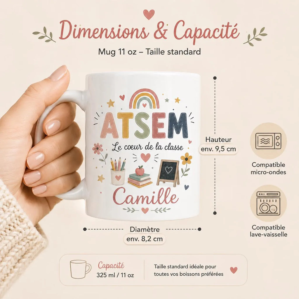 Mug ATSEM Personnalisé Prénom