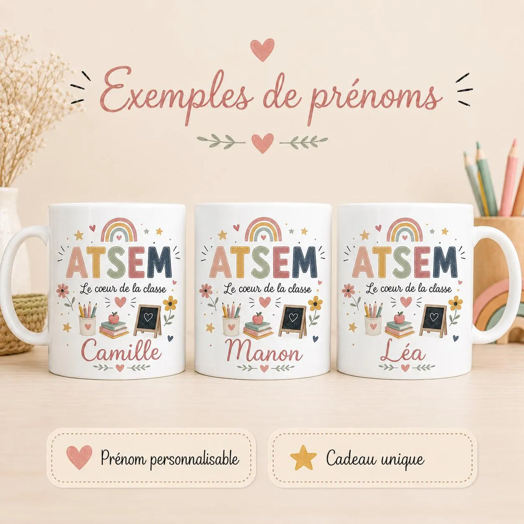 Mug ATSEM Personnalisé Prénom