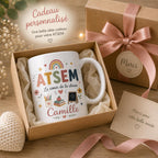 Mug ATSEM Personnalisé Prénom | Cadeau Fin d’Année Scolaire | cadeau atsem | Cadeau École Maîtresse Nounou