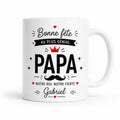 Cadeau Personnalisé Pour Papa, Mug Papa Personnalisé, Tasse Papa Personnalisée, Bonne Fête des Pères, Prénom Personnalisable