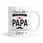 Cadeau Personnalisé Pour Papa, Mug Papa Personnalisé, Tasse Papa Personnalisée, Bonne Fête des Pères, Prénom Personnalisable