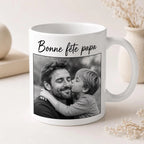Mug Bonne Fête Papa Personnalisé avec Photo