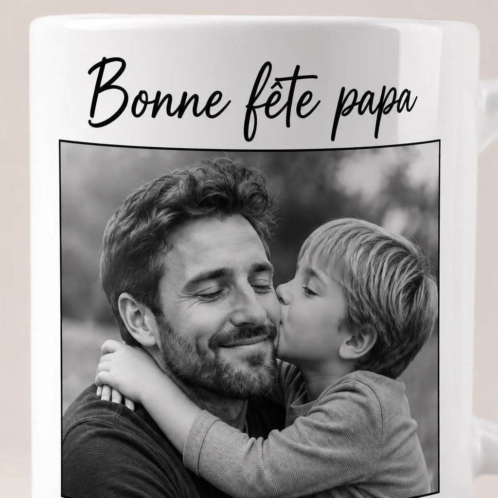 Mug Bonne Fête Papa Personnalisé avec Photo