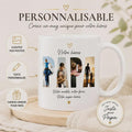 Mug Personnalisé Papa Photo - Cadeau Fête des Pères - Mug Personnalisable avec Photo et Texte Idée Cadeau Papa Anniversaire Tasse Céramique