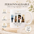 Mug Personnalisé Photo et Prénom, Tasse Personnalisée papa, Cadeau Papa Fête des Pères, tasse papa personnalisée, Mug fêtes des pères