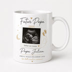 Cadeau Futur Papa Personnalisé, Annonce Grossesse Papa, Mug Photo Échographie, Tasse Bébé en Route, Idée Cadeau Fête des Pères