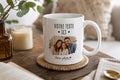 Mug personnalisé photo et texte, design sur mesure