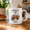 Mug Personnalisé Photo Prénom Texte, Cadeau Fête des Mères, Tasse Photo Famille, Mug Céramique Maman Papa, Cadeau Anniversaire