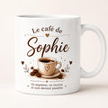 Mug Café Personnalisé avec Prénom – Tasse Expresso Cadeau Amateur de Café
