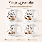 Mug Café Personnalisé avec Prénom – Tasse Expresso Cadeau Amateur de Café