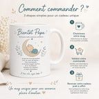 Mug Papa Naissance | Cadeau Futur Papa | Première Fête des Pères | Tasse Papa Bébé | Idée Cadeau Papa Annonce Grossesse
