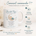 Mug Futur Papa Naissance – Cadeau Bientôt Papa avec Message Bébé