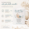 Mug Futur Papa Naissance – Cadeau Bientôt Papa avec Message Bébé
