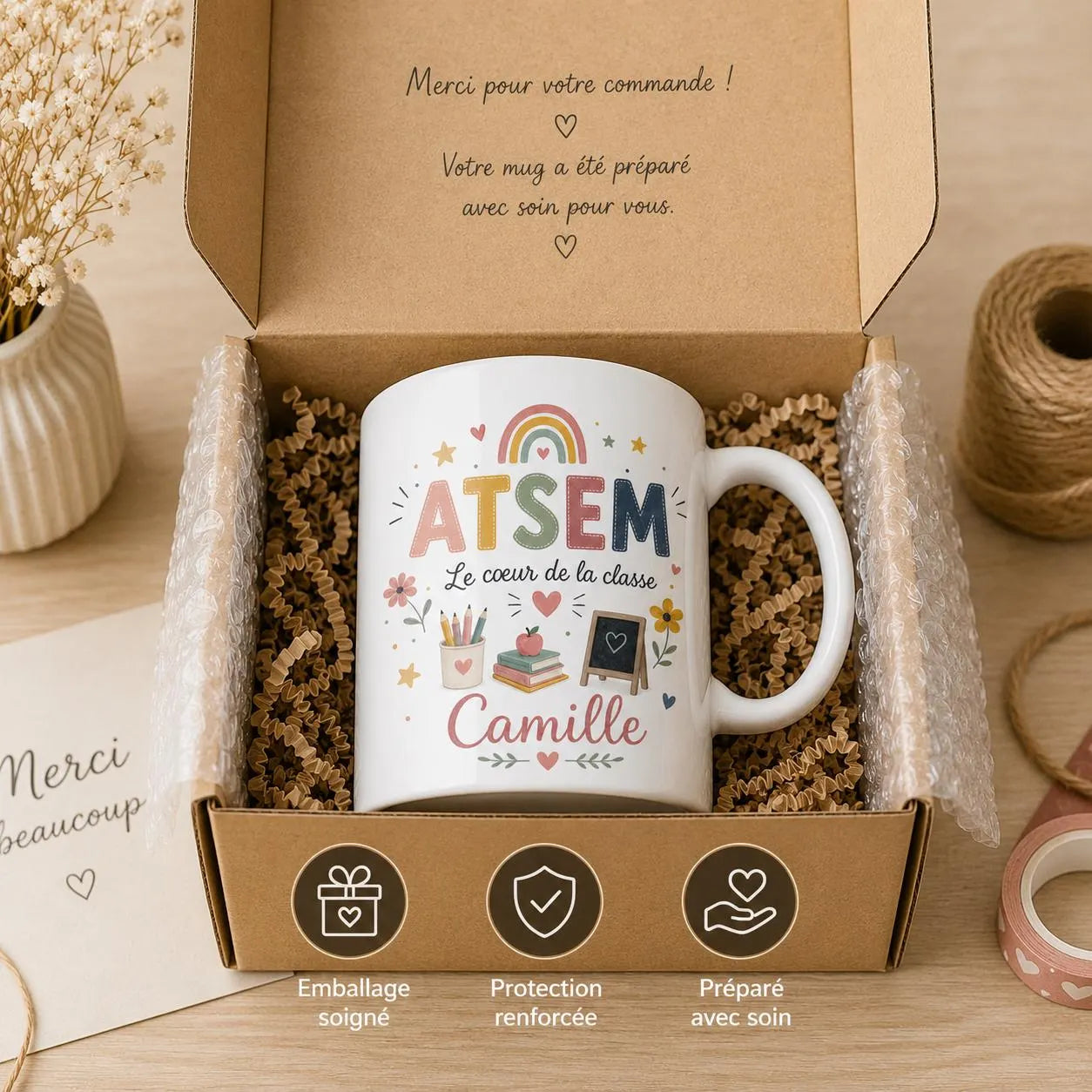 Mug ATSEM Personnalisé Prénom