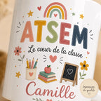 Mug ATSEM Personnalisé Prénom