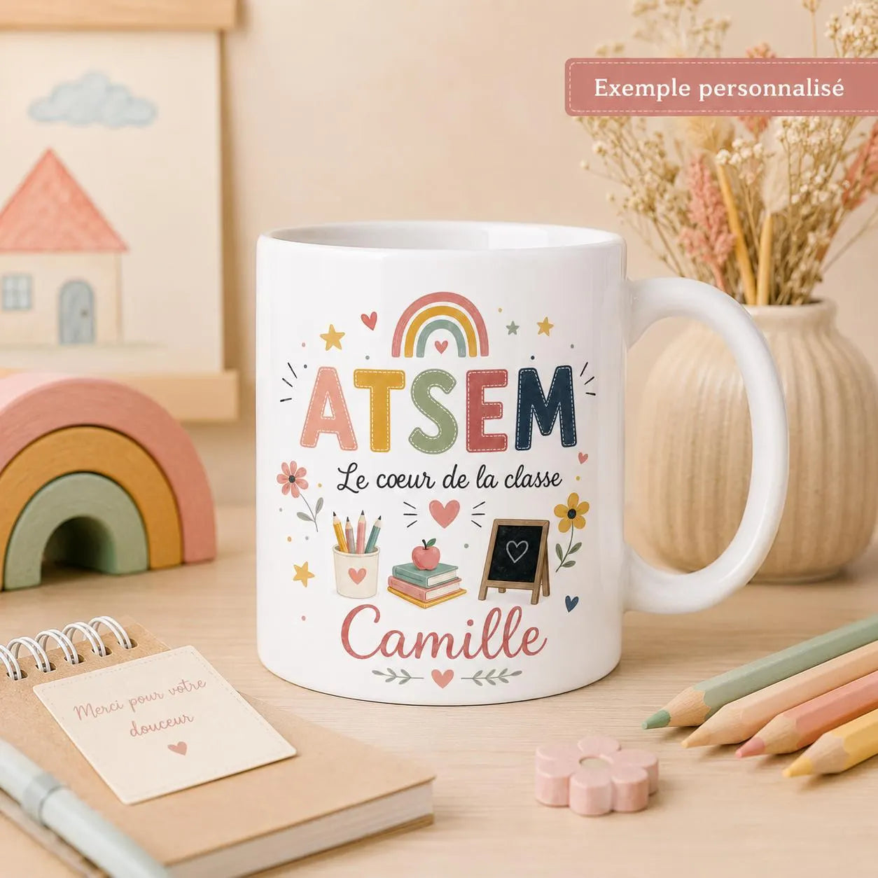 Mug ATSEM Personnalisé Prénom