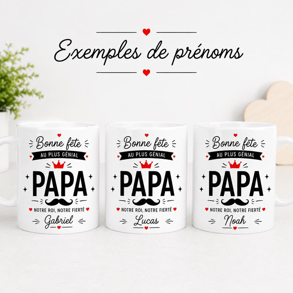 Cadeau Personnalisé Pour Papa, Mug Papa Personnalisé, Tasse Papa Personnalisée, Bonne Fête des Pères, Prénom Personnalisable