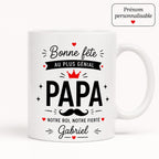 Cadeau Personnalisé Pour Papa, Mug Papa Personnalisé, Tasse Papa Personnalisée, Bonne Fête des Pères, Prénom Personnalisable