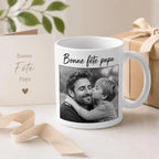 Mug Bonne Fête Papa Personnalisé avec Photo