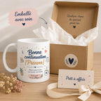 Mug Départ Collègue Personnalisé, Cadeau Au Revoir avec Prénom et Message
