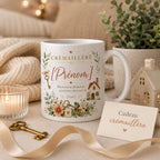 Mug Crémaillère Personnalisé, Cadeau Nouvelle Maison avec Prénom et Date