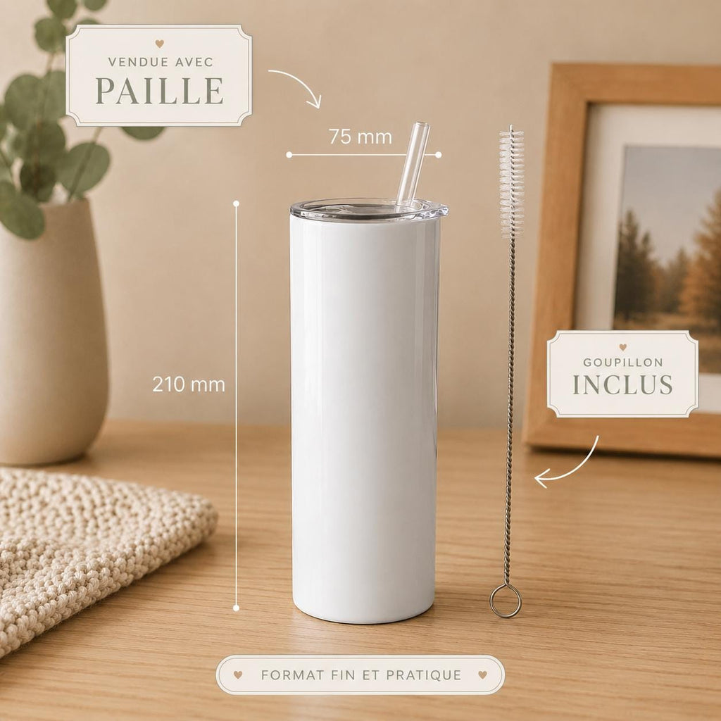 Guide de personnalisation pour gourde isotherme avec prénom, photo, texte et couleurs