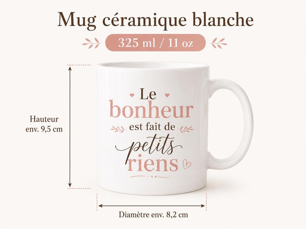 Mug Citation Personnalisée – Tasse Texte Libre avec Message Personnalisé