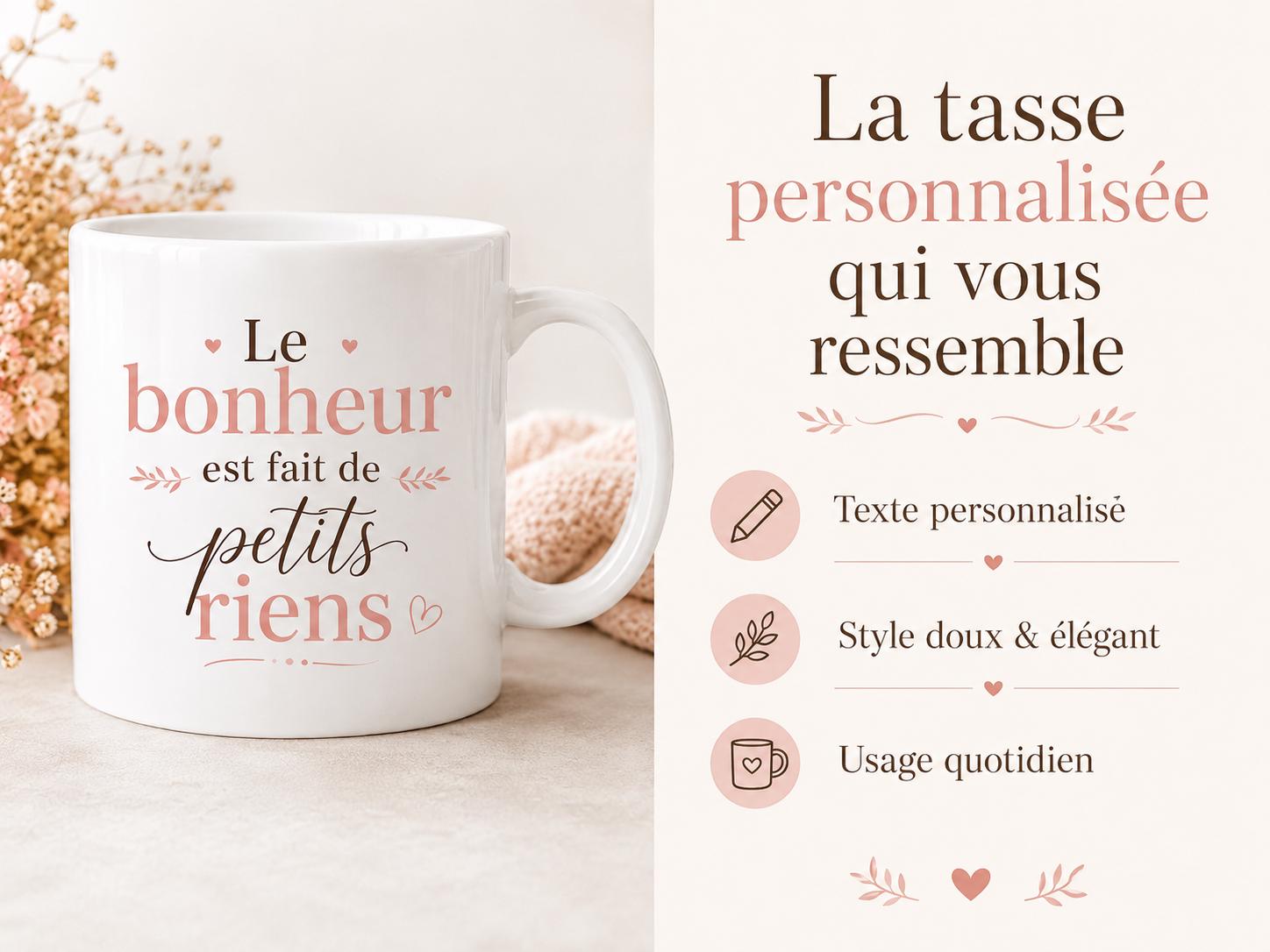 Mug Citation Personnalisée – Tasse Texte Libre avec Message Personnalisé