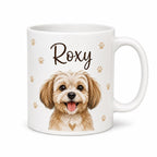 Mug chien personnalisé avec photo et prénom, idée cadeau originale pour maître ou maîtresse de chien