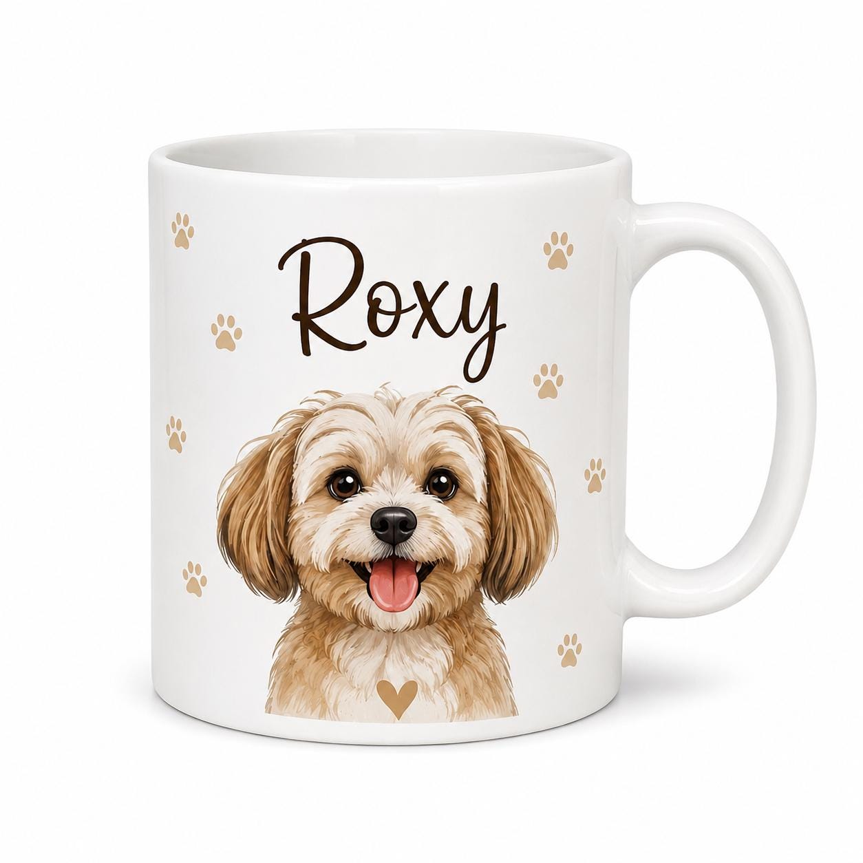 Mug chien personnalisé avec photo et prénom, idée cadeau originale pour maître ou maîtresse de chien