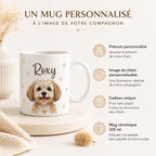 Mug chien personnalisé prêt à offrir, tasse photo avec prénom pour cadeau anniversaire ou Noël