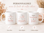 Mug Citation Personnalisée – Tasse Texte Libre avec Message Personnalisé