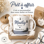 Mug Bretagne personnalisé avec prénom – Cadeau Breton ou Bretonne