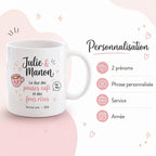 Mug collègue fous rires personnalisé – Cadeau drôle de bureau