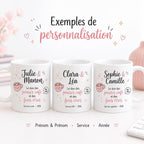 Mug collègue fous rires personnalisé – Cadeau drôle de bureau